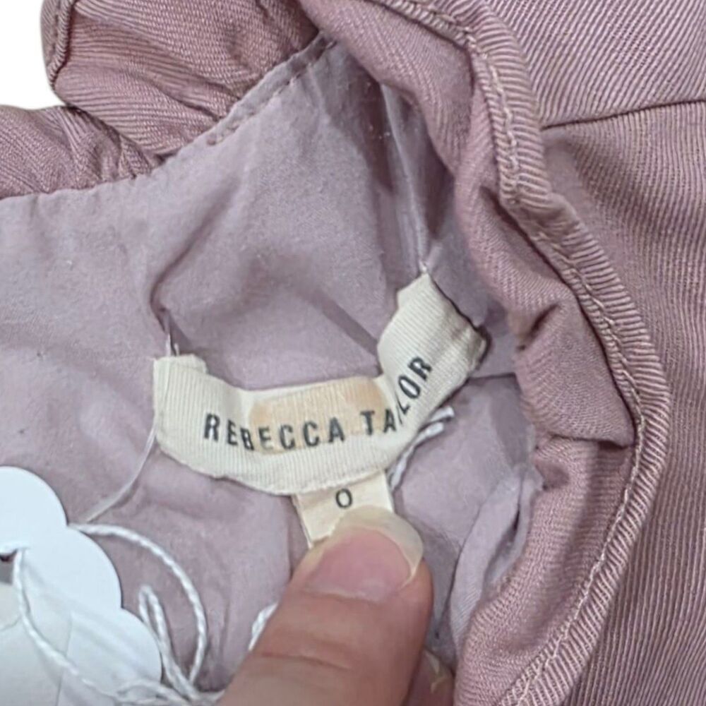 Rebecca Taylor Pink Spring Ruffle Sheath Dress 0 - Picture 4 of 5